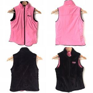 Fila Reversible Front Zip Faux Fur Jacket Vest